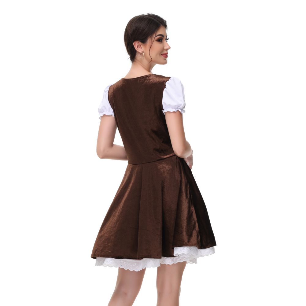 Октоберфест костюм клетчатые платья Dirndl немецкий карнавальный наряд